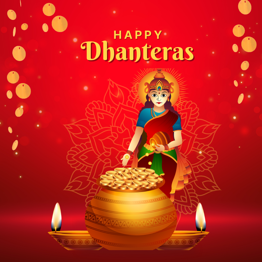 Festive Gold Gradient Happy Akshaya Tritiya Wishes Instagram Post